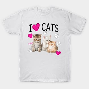 I Love Cats T-Shirt